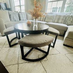Coffee Table with Stools 