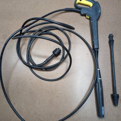 Karcher Pressure Washer Trigger Wand, Hose and Power Spray Attachment 18” OEM