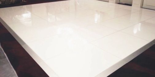 36pcs Gloss White Dance Floor 4ft X 4ft With Aluminum Edge