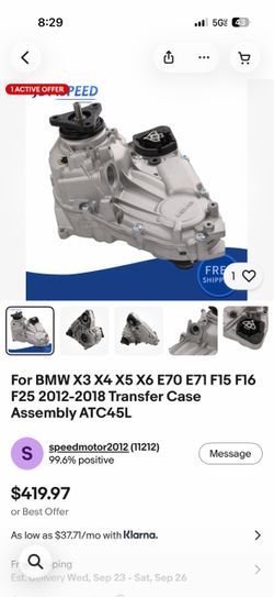 For BMW X3 X4 X5 X6 E70 E71 F15 F16 F25 2012-2018 Transfer Case Assembly ATC45L
