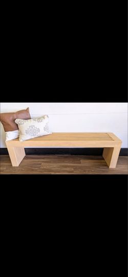 Slotted bench
