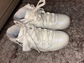 Air Jordan 11 White High-Top Sneakers