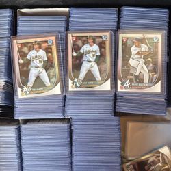 Bowman Red Rookie Redemption 3 Cards