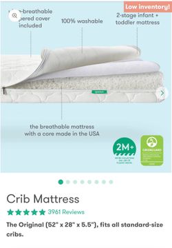 Crib mattres Newton waterproof