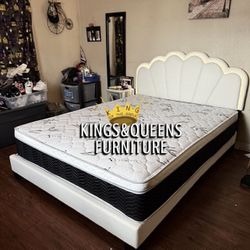 New Queen Bed Frame With Mattress 