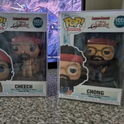 Funko Pops - Cheech #1558 and Chong #1559 (Selling As Pair Only)