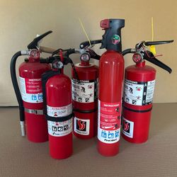 Fire Extinguisher Lot of 5, Fully Charged, Never Used