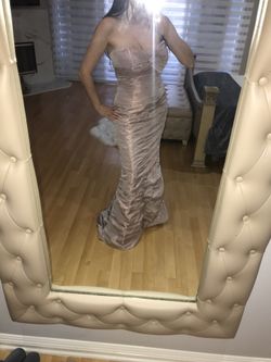 Beautiful mermaid prom / engagement dress - Mauve color (worn only 1 time)