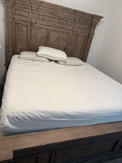 Rustic Wood king Bed Frame set