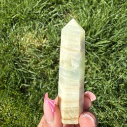 Pistachio Calcite Tower