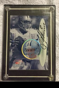 Dallas cowboy Troy Aikman football card.