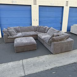 Costco Sereen 6-Piece Modular Sectional – Dark Gray