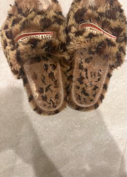 Balenciaga Leopard Print Slides (Size 11