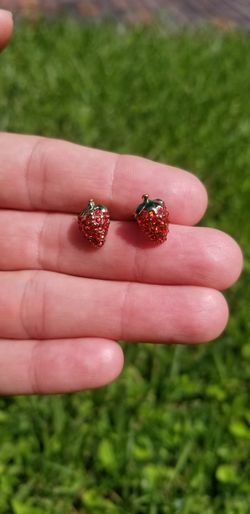 Strawberry stud earrings