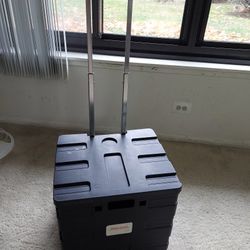 Office Depot Mobile Folding Cart with Lid – Great Condition