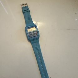 Blue Casio Calculator Watch