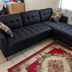 New Black Sectional Couch / Free Delivery / $50 Down Payment