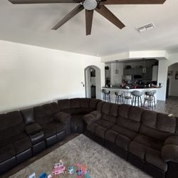 Brown Sectional Couch