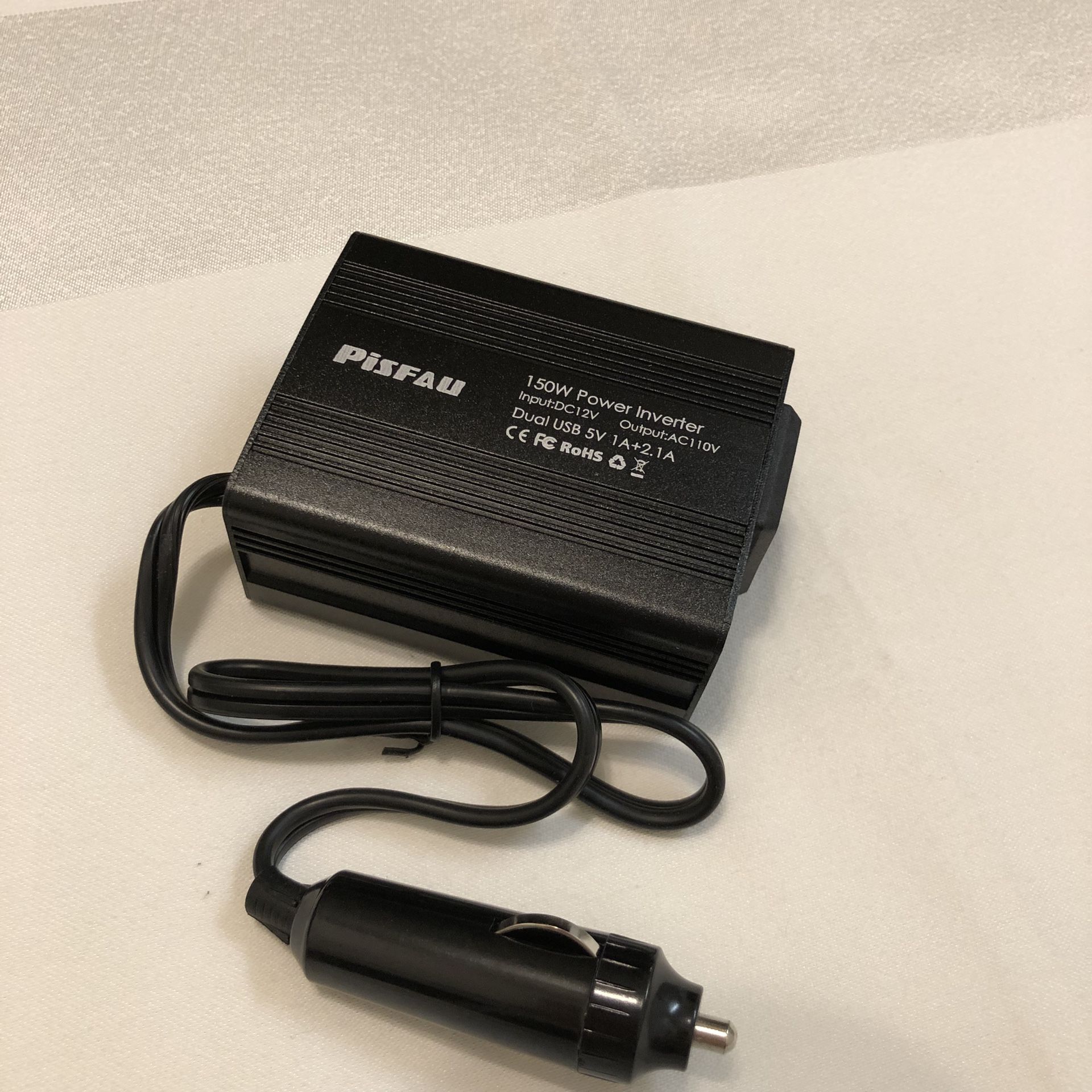 Pisfau 150W Car Power Inverter DC 12V to 110V AC Converter