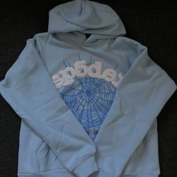 Light blue spider hoodie size large
