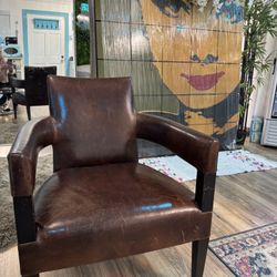 Leather Rustic Armchair 