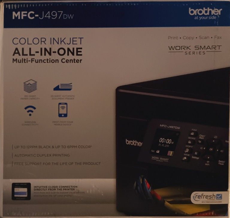 Brother MFC-J497DW Color Ink Jet All-in-one Printer