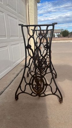Antique Iron Singer Base