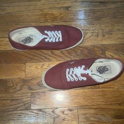 Burgundy Vans 