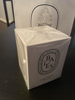 new wrapped Diptyque scented candle with bag and ribbon