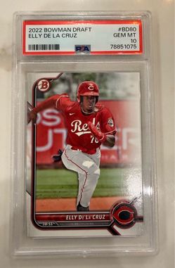 2022 Bowman Draft 1st Edition Elly De La Cruz PSA 10 Rookie MVP Reds