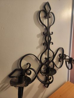 Wrought Iron Hanging Candelabra