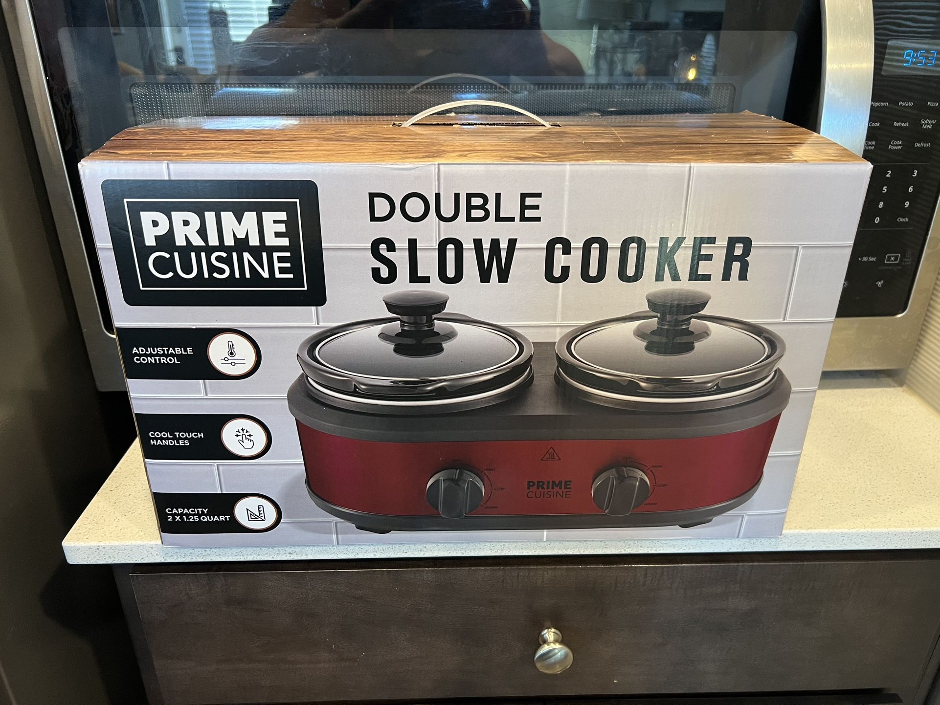 Prime Cuisine Double Slow Cooker