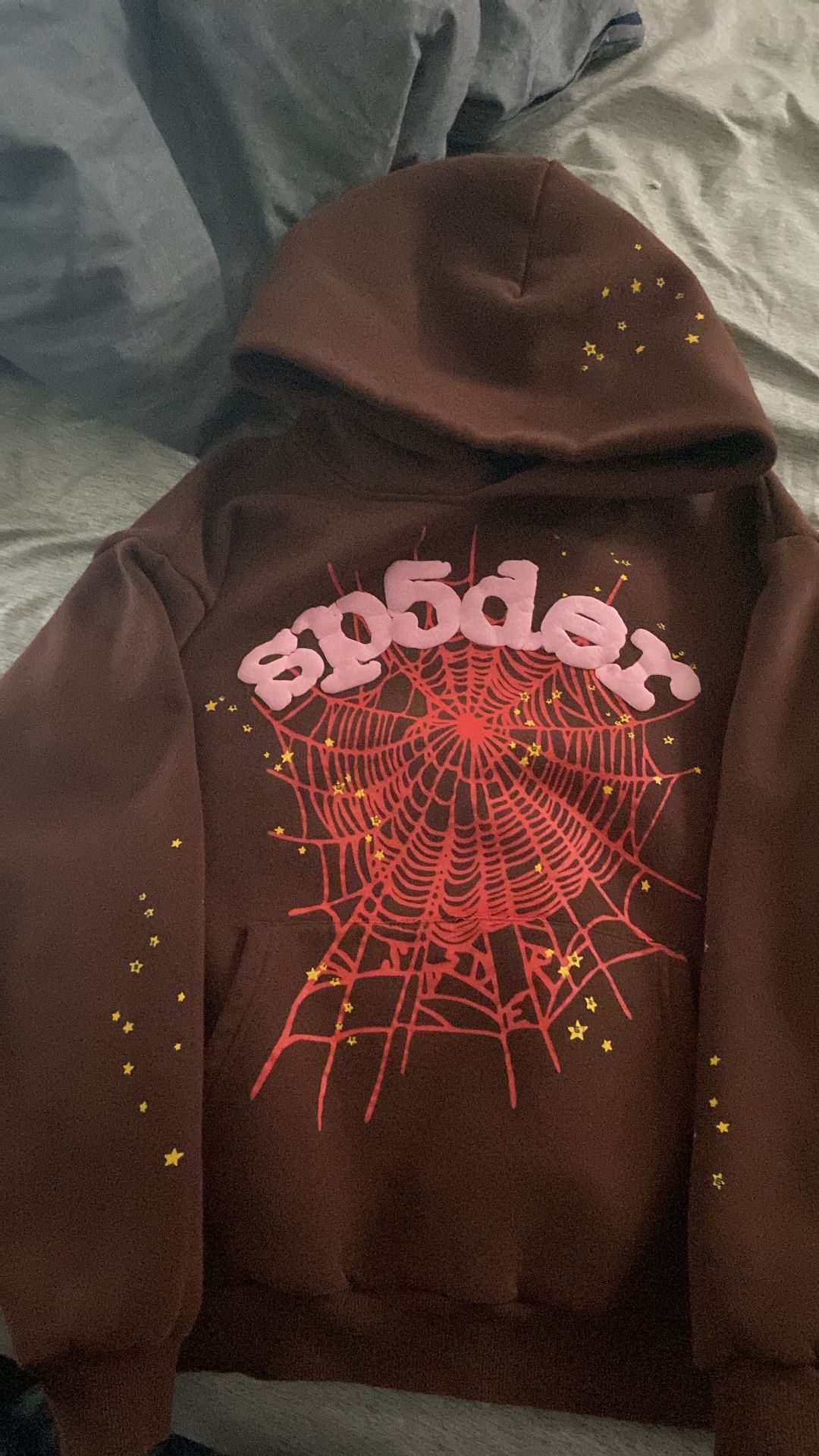 Brown Sp5der Hoodie