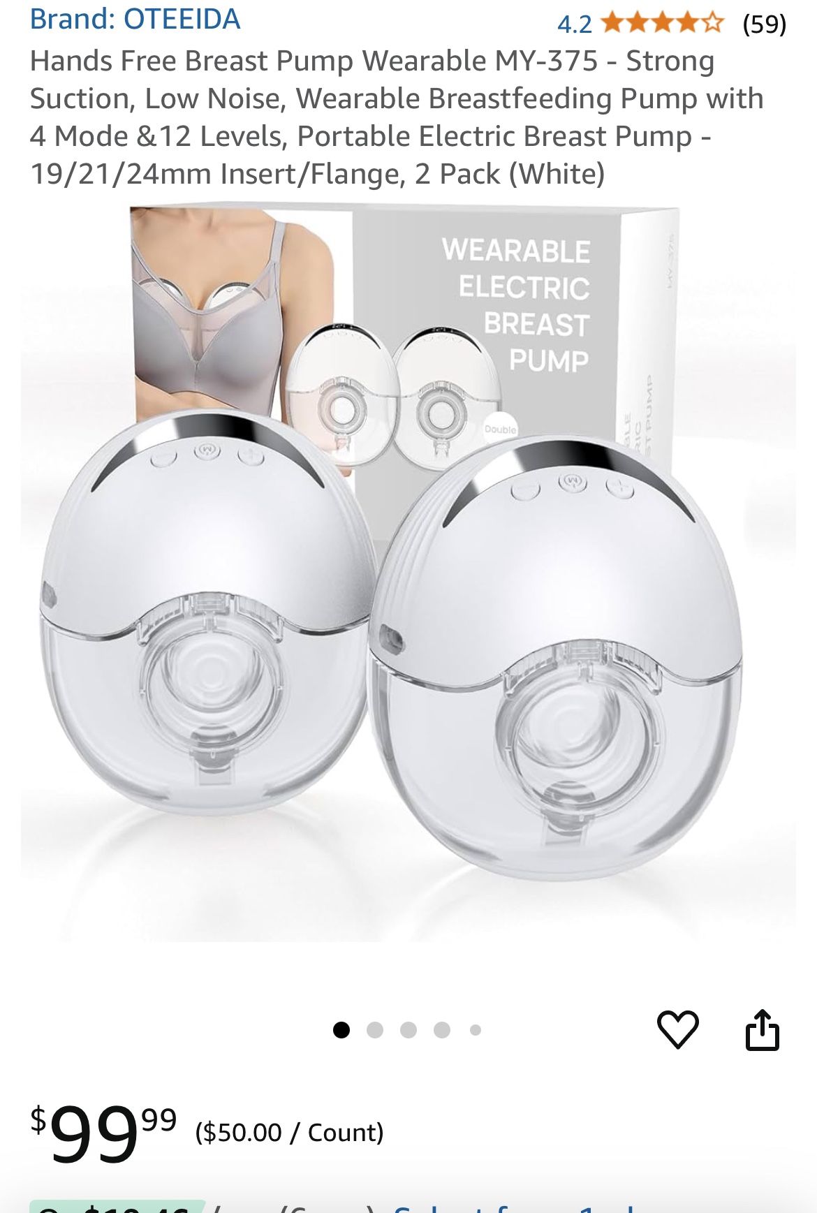 Wearable Breast pump