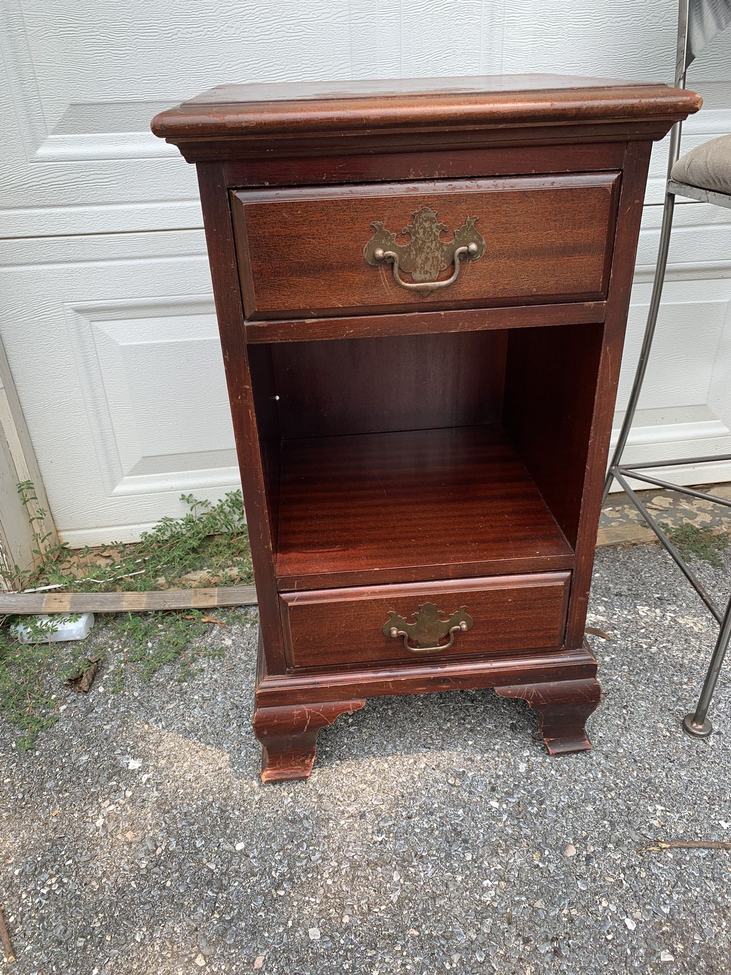 Vintage Wood Side Table