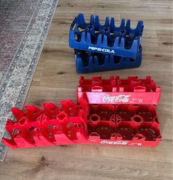 Coca Cola and Pepsi crates