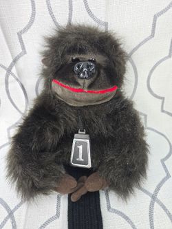 Golf Club Head Cover Driver Black Gorilla Plush Fun Plush Monkey #1 Wilson