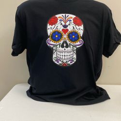 Skull T-shirt, New, Preshrunk Cotton, Size Large,  Free Shipping/local Pickup, (item # 386)