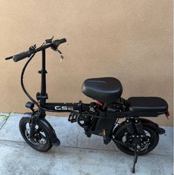 UPlee GS5 48V 15AH Battery EBike,20+MPH,740W Folding Electric Bike,20 Miles Max Range Electric Bike for Adults, 14" Fat Tire