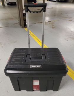 Plastic Craftsman Tote With Wheels