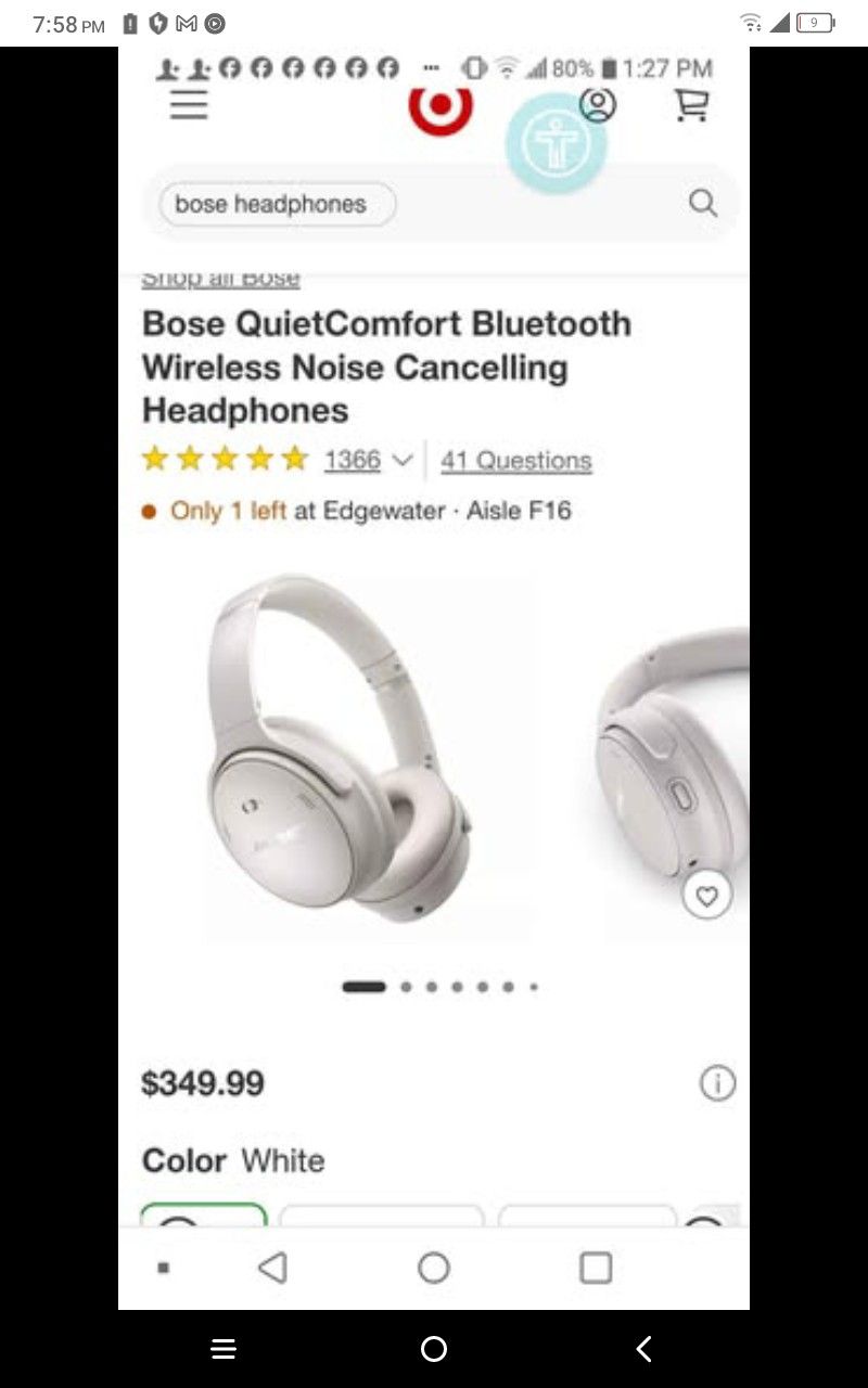 Bose Quietcomfort Noise Canceling Headphones