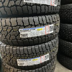 285/70/17 Falken Wildpeak AT4W ALL TERRAIN Tires EACH TIRE $250/ CADA LLANTA- INSTALLED AND BALANCING
