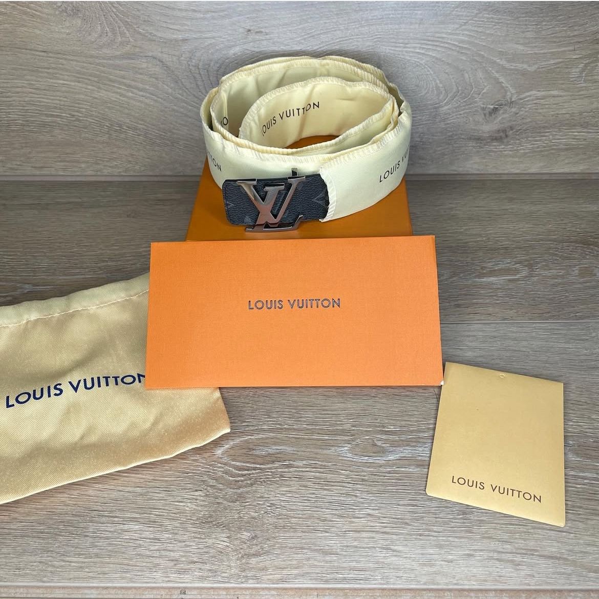 Black And Silver Lv Belt