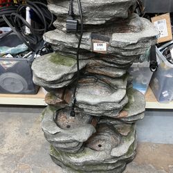 Torbin Weather Resistant Floor Fountain with Light