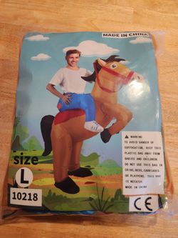 Adult Inflatable Horse Rider Costume, size L