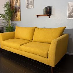 Yellow Modern Sofa (Free Delivery)