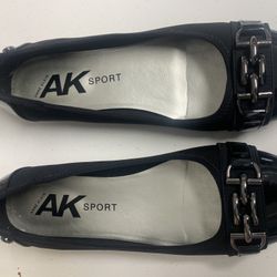 Black Anne Klein Sport Ballerina Flats Size 10