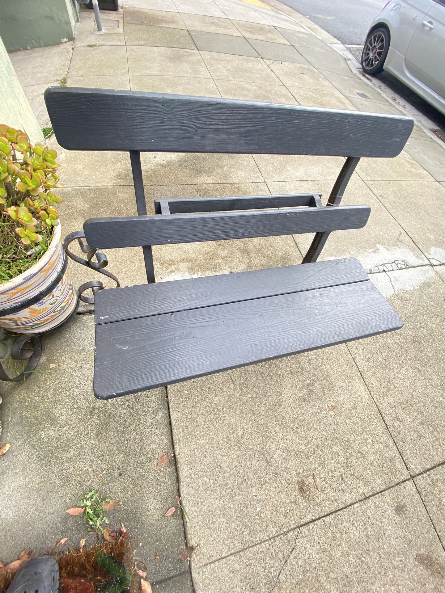  Wooden Metal Bench For Sale $350