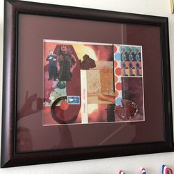 Collage Behind Glass