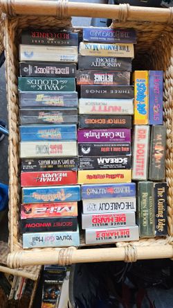 A ton of VHS (baskets not included)